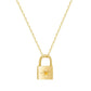 Padlock Birthstone Necklace - Gold / November - Necklaces