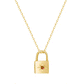 Padlock Birthstone Necklace - Necklaces