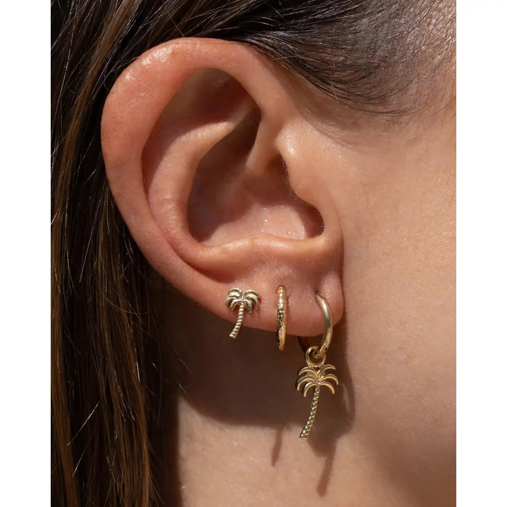 Palm Springs Gold Stud Earrings - Earrings