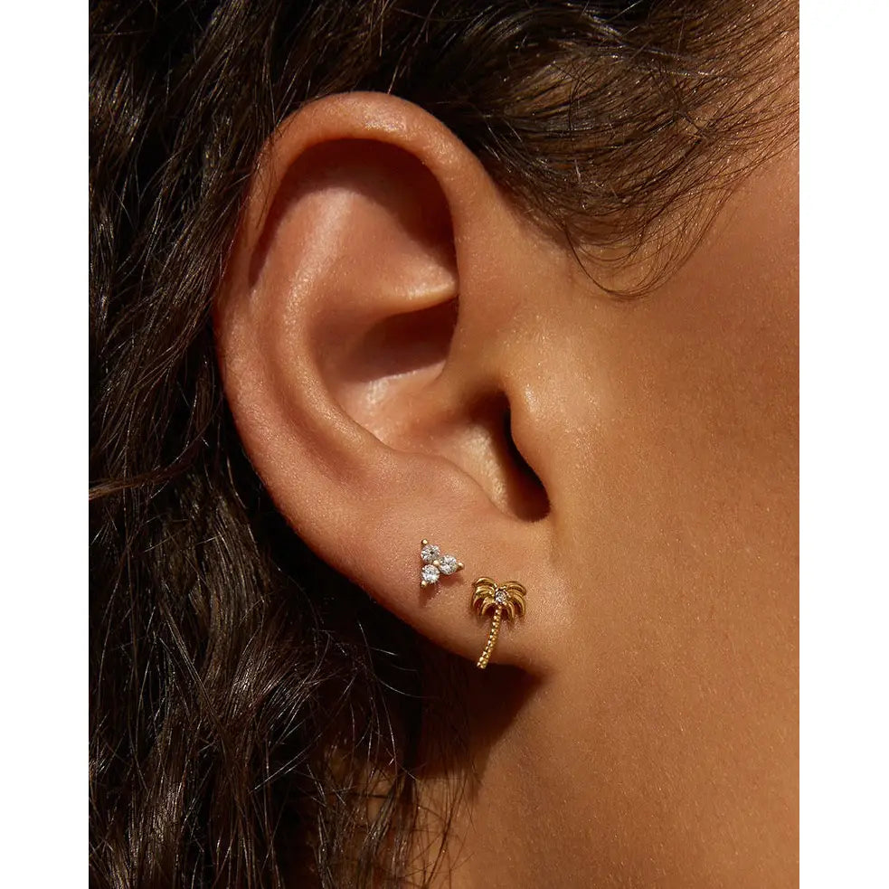 Palm Springs Gold Stud Earrings - Earrings