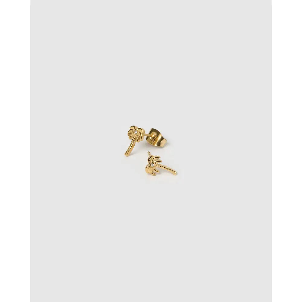 Palm Springs Gold Stud Earrings - Earrings