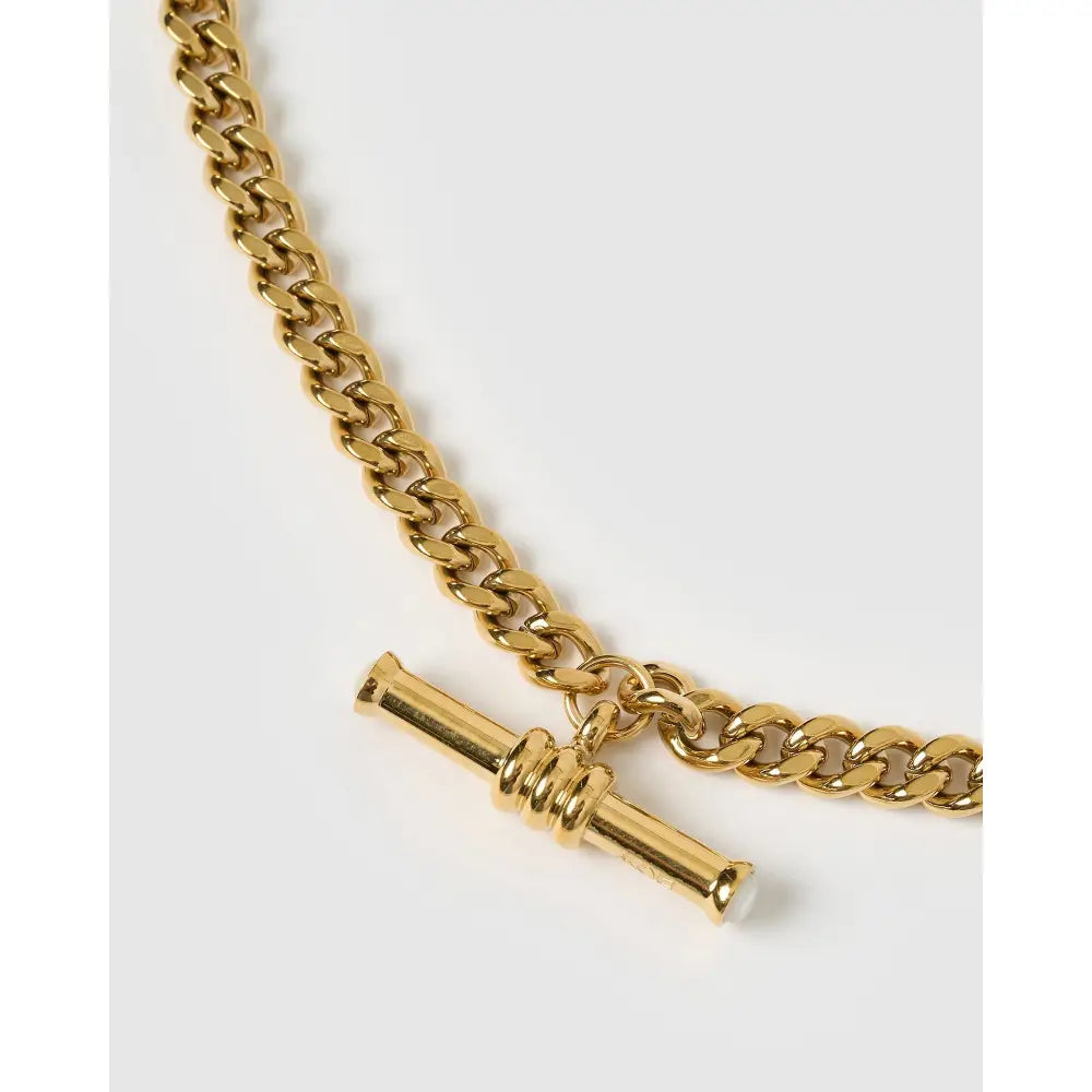 Pascale Mother Of Pearl Gold Necklace - Necklaces