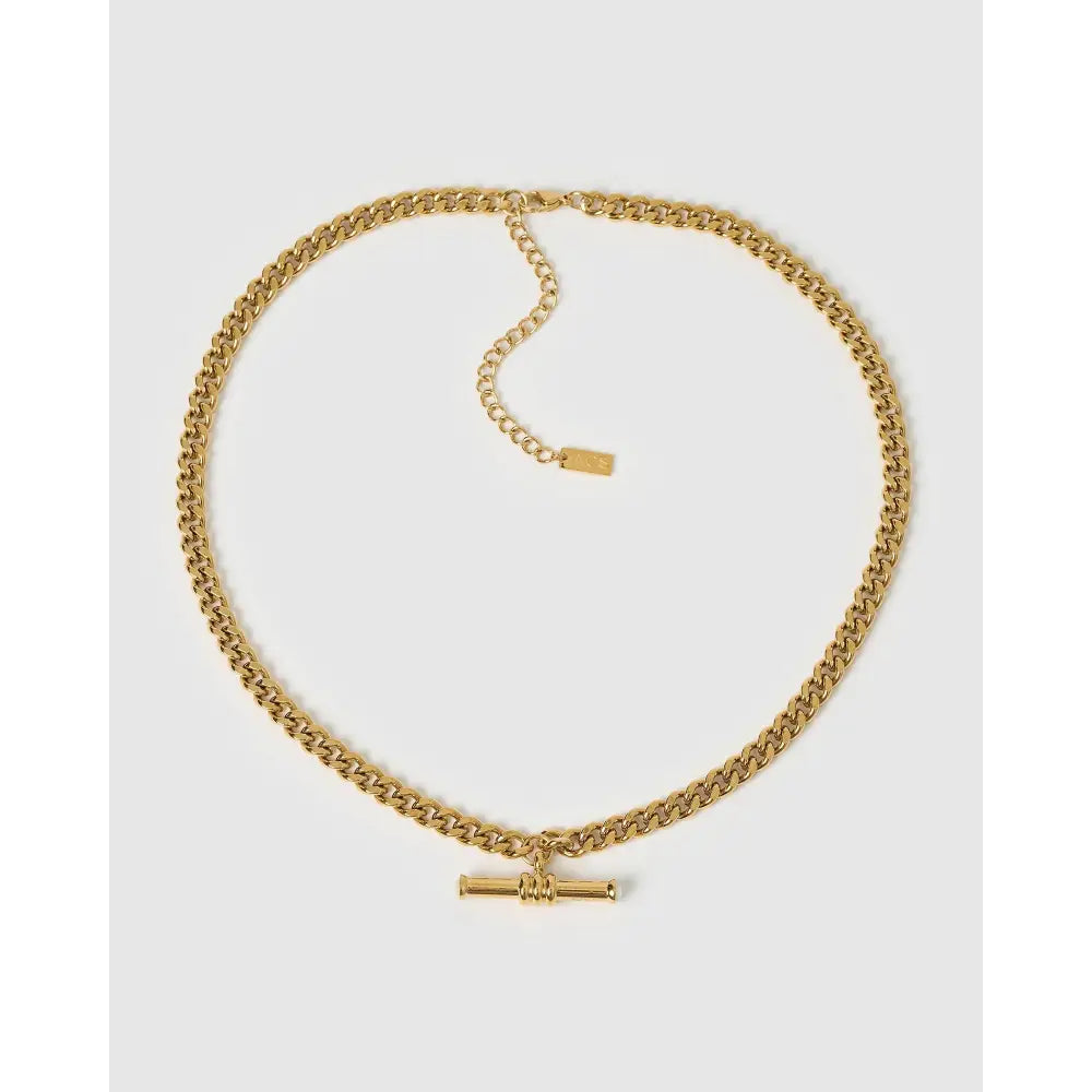 Pascale Mother Of Pearl Gold Necklace - Necklaces