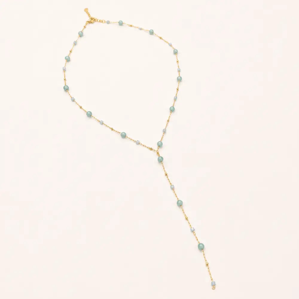 Pastel Lariat Necklace - Necklaces