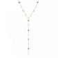 Pastel Lariat Necklace - Gold - Necklaces
