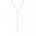Pastel Lariat Necklace - Gold - Necklaces