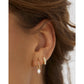 Pearl Party Gold Earring Stack - Earrings