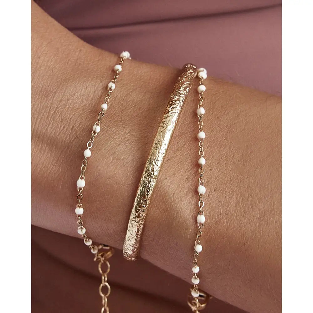 Peggy Vanilla Gold Bracelet - Bracelets