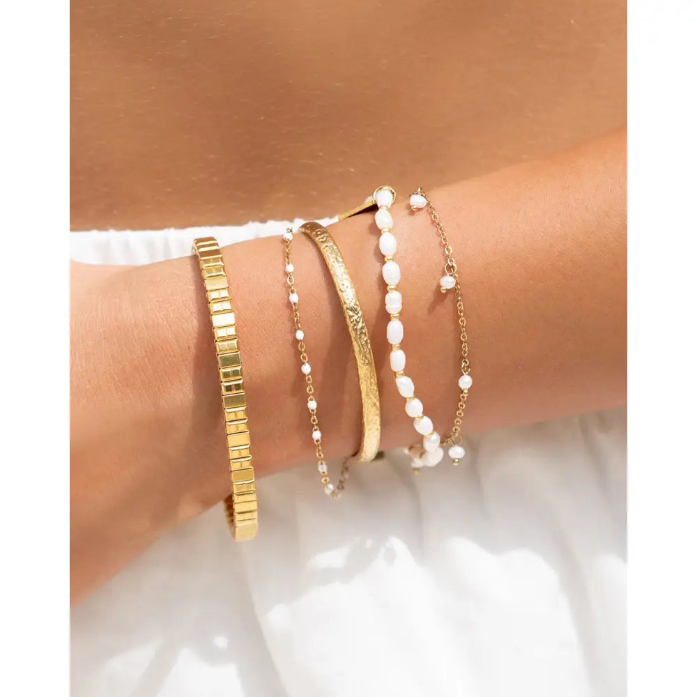Peggy Vanilla Gold Bracelet - Bracelets