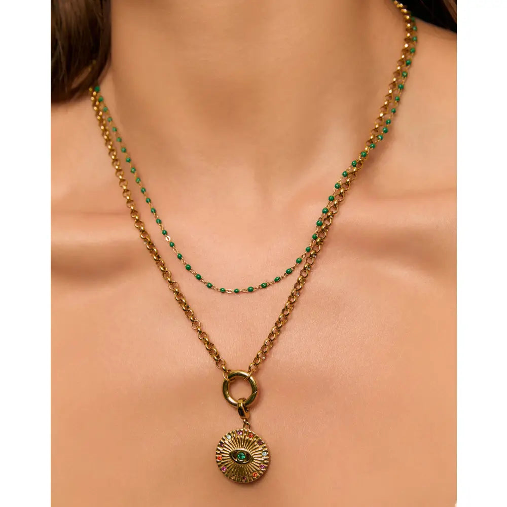 Peggy Vanilla Gold Necklace - Necklaces