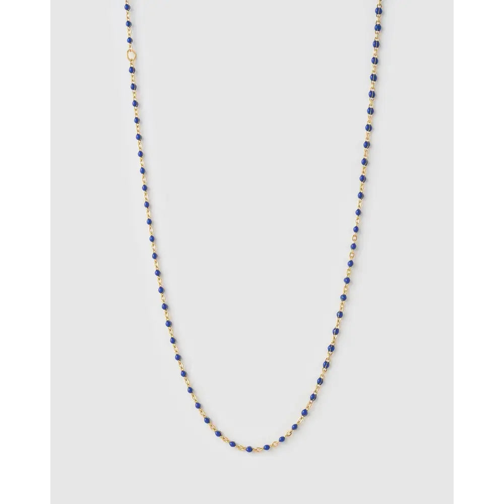 Peggy Vanilla Gold Necklace - Blueberry - Necklaces