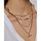 Piper Gemstone Gold Necklace - Necklaces