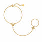 Poppy Hand Chain Bracelet - Gold - Bracelets