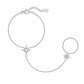 Poppy Hand Chain Bracelet - Silver - Bracelets