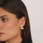 Pulse Stud Earrings - Gold & Silver Mix - Earrings