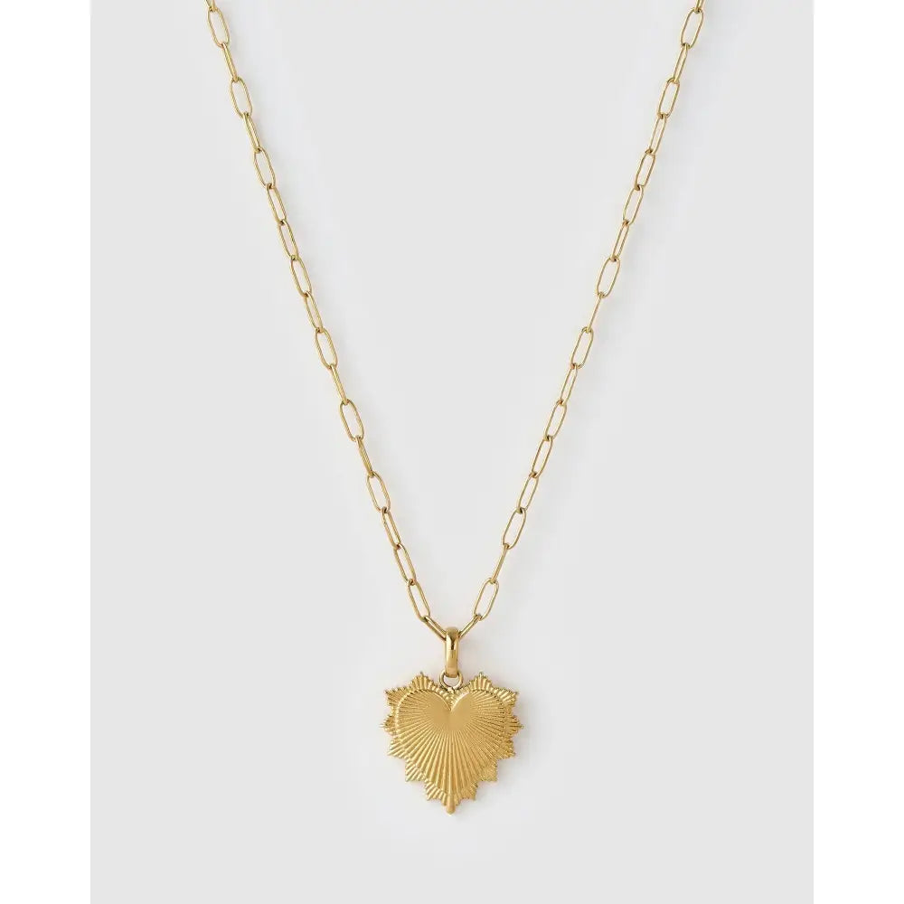 Queen Of Hearts Gold Necklace - Necklaces