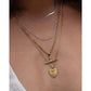 Queen Of Hearts Gold Necklace - Necklaces
