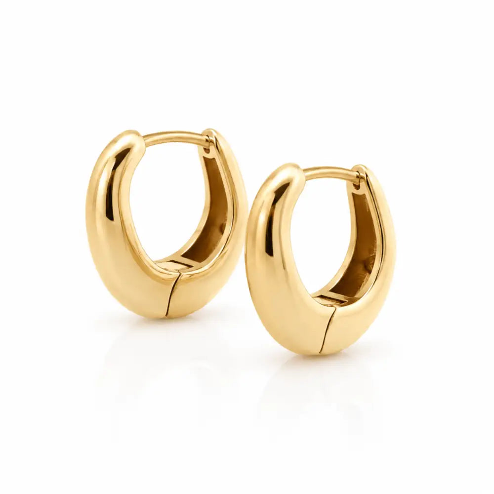 Rachel Hoop Earrings - Gold - Earrings
