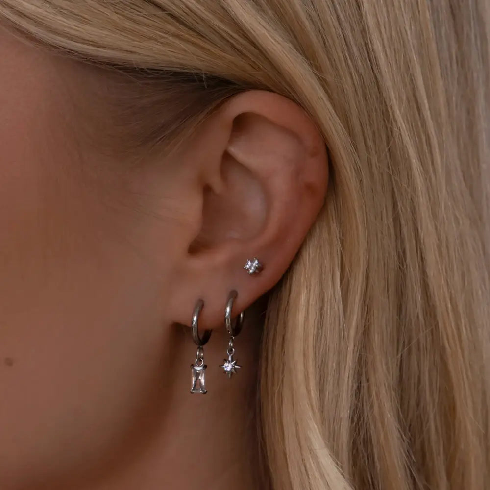 Radiance Star Hoop Earrings - Earrings
