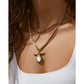 Rafaella Mother Of Pearl Gold Necklace - Necklaces