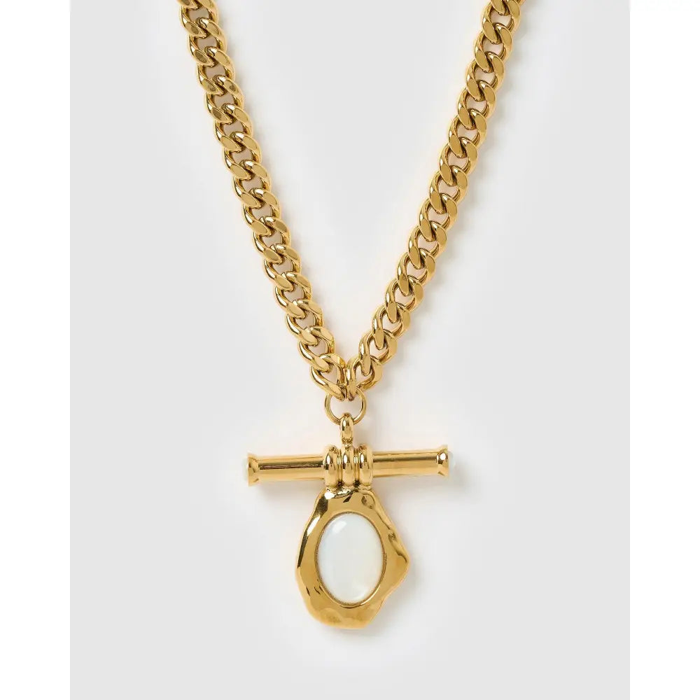 Rafaella Mother Of Pearl Gold Necklace - Necklaces
