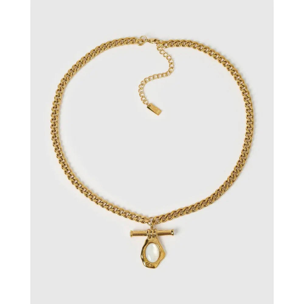 Rafaella Mother Of Pearl Gold Necklace - Necklaces