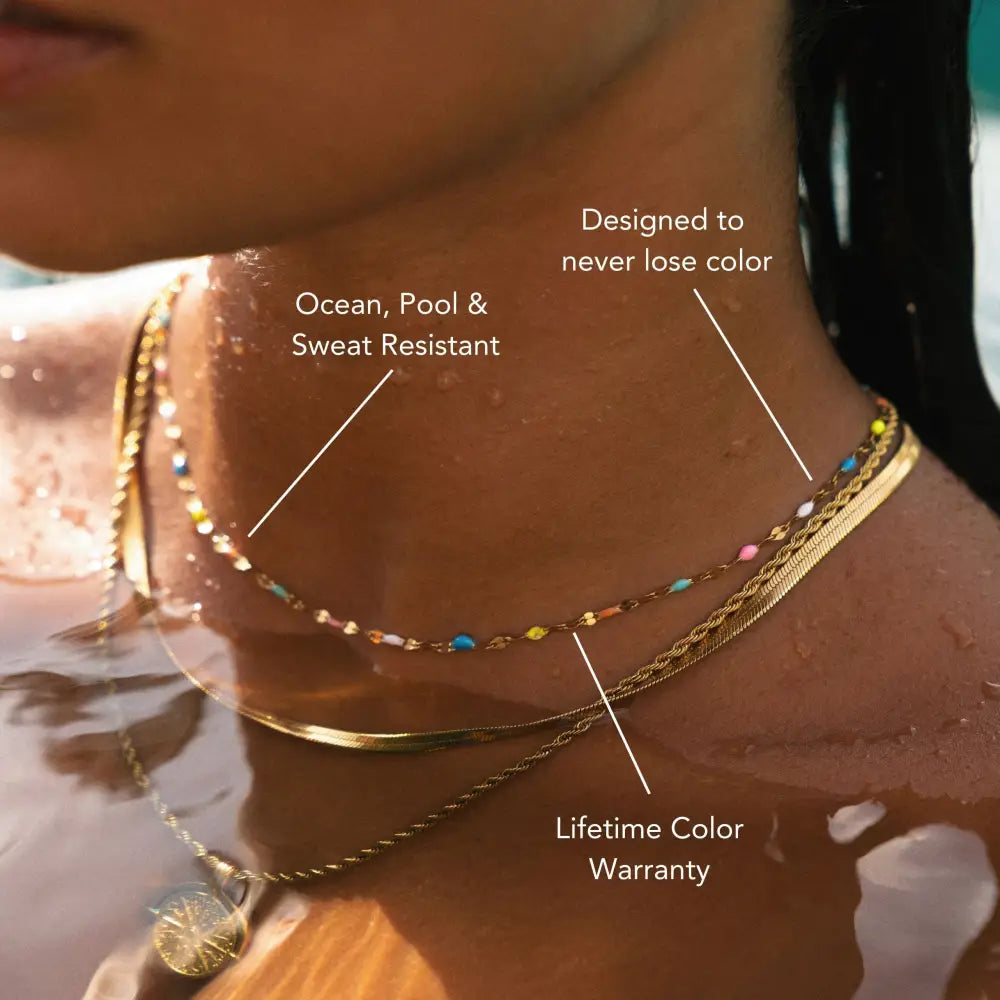 Rainbow Dainty Choker - Necklaces