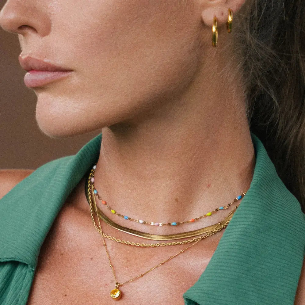 Rainbow Dainty Choker - Necklaces