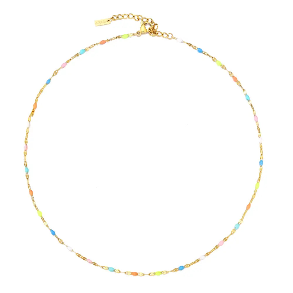Rainbow Dainty Choker - Necklaces
