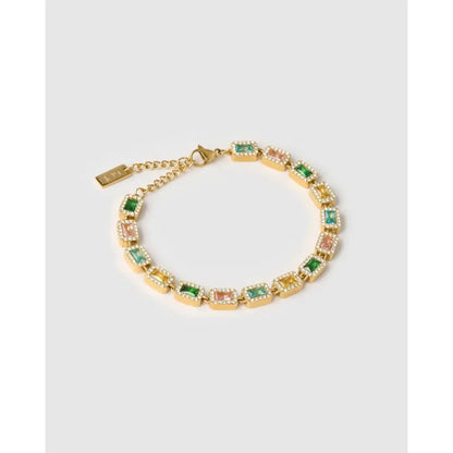 Raquel Multi-Stone Gold Bracelet - Gold - Bracelets