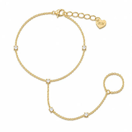 Remy Hand Chain Bracelet - Gold - Bracelets