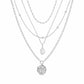 Rhodes Layered Necklace - Silver - Necklaces