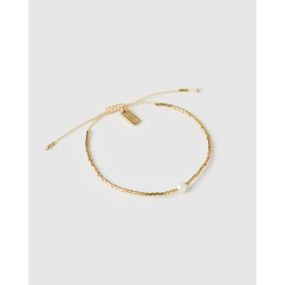 River Pearl Gold Bracelet - Gold - Bracelets