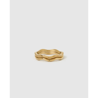 Rocco Double Gold Ring Stack - Gold / 5 - Rings
