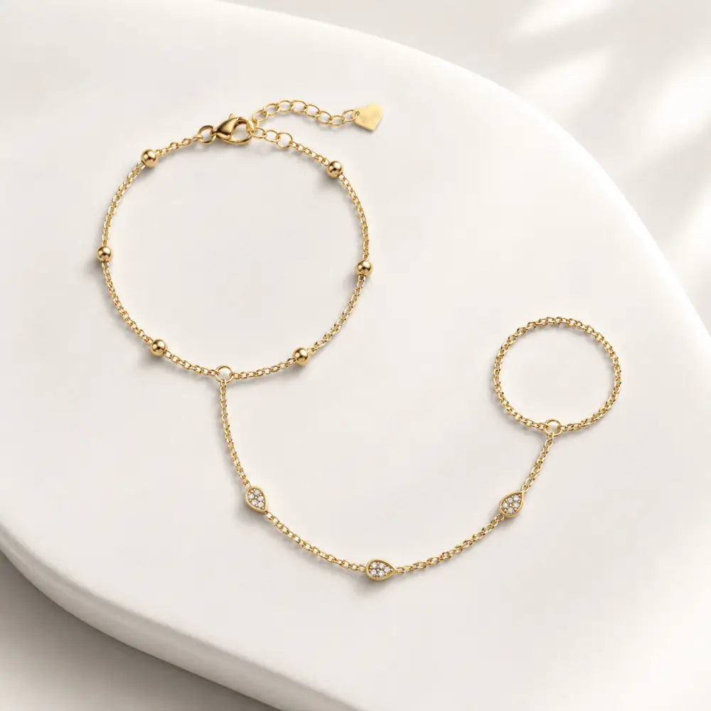 Rosalie Hand Chain Bracelet - Bracelets