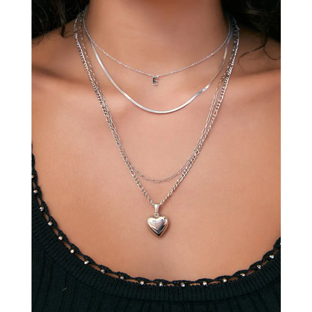 Rose Heart Necklace - Necklaces