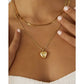 Rose Heart Necklace - Necklaces
