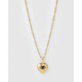 Rose Heart Necklace - Gold - Necklaces