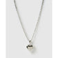 Rose Heart Necklace - Silver - Necklaces