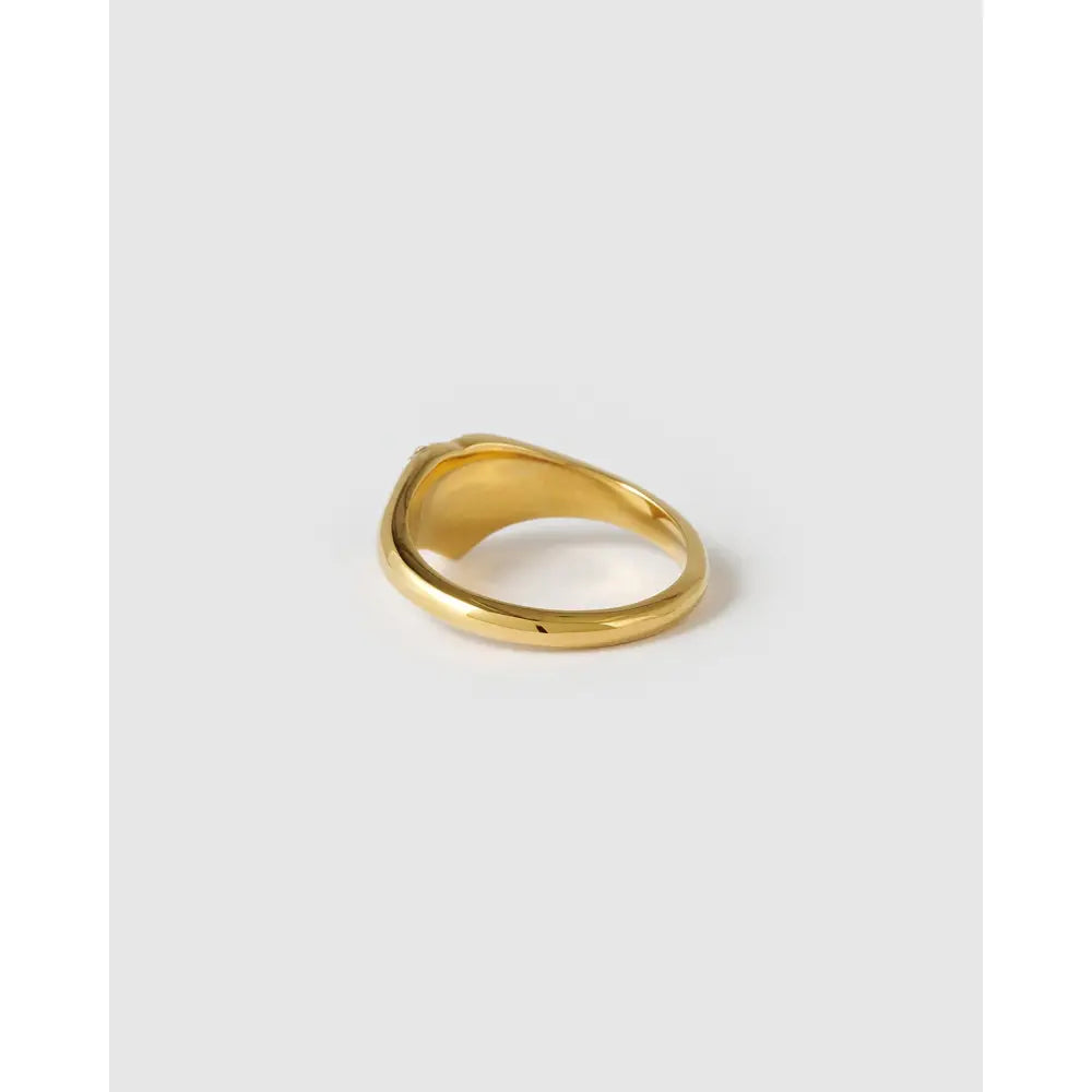 Rosie Gold Heart Ring with Stones - Rings