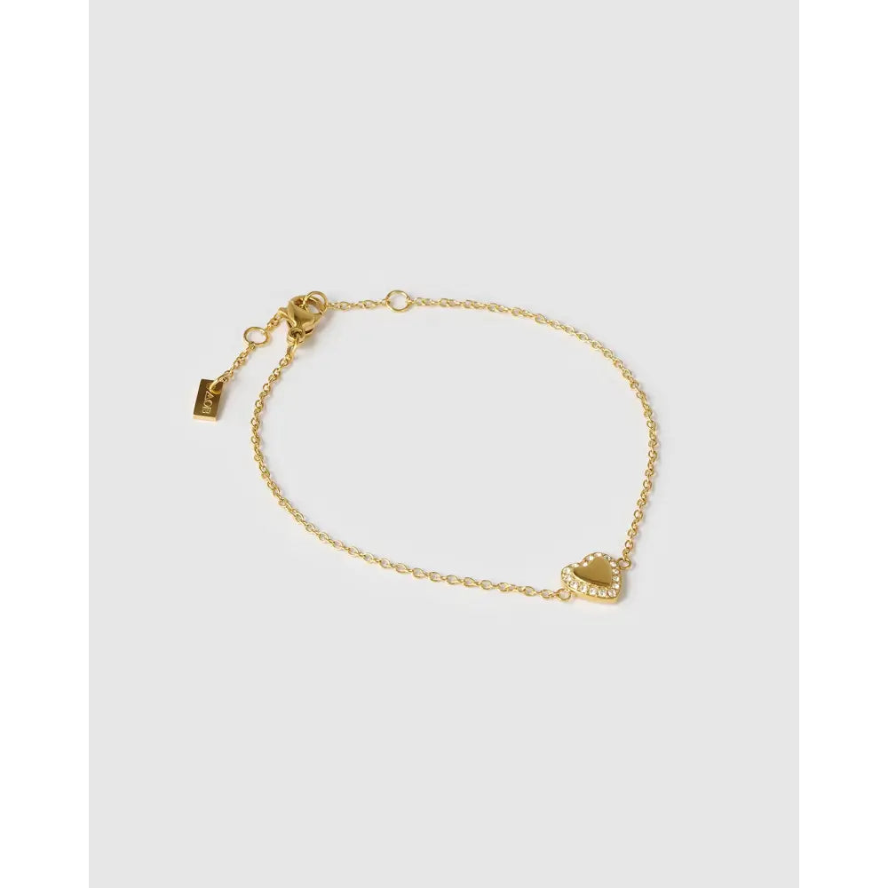Rosie Heart Gold Bracelet - Gold - Bracelets