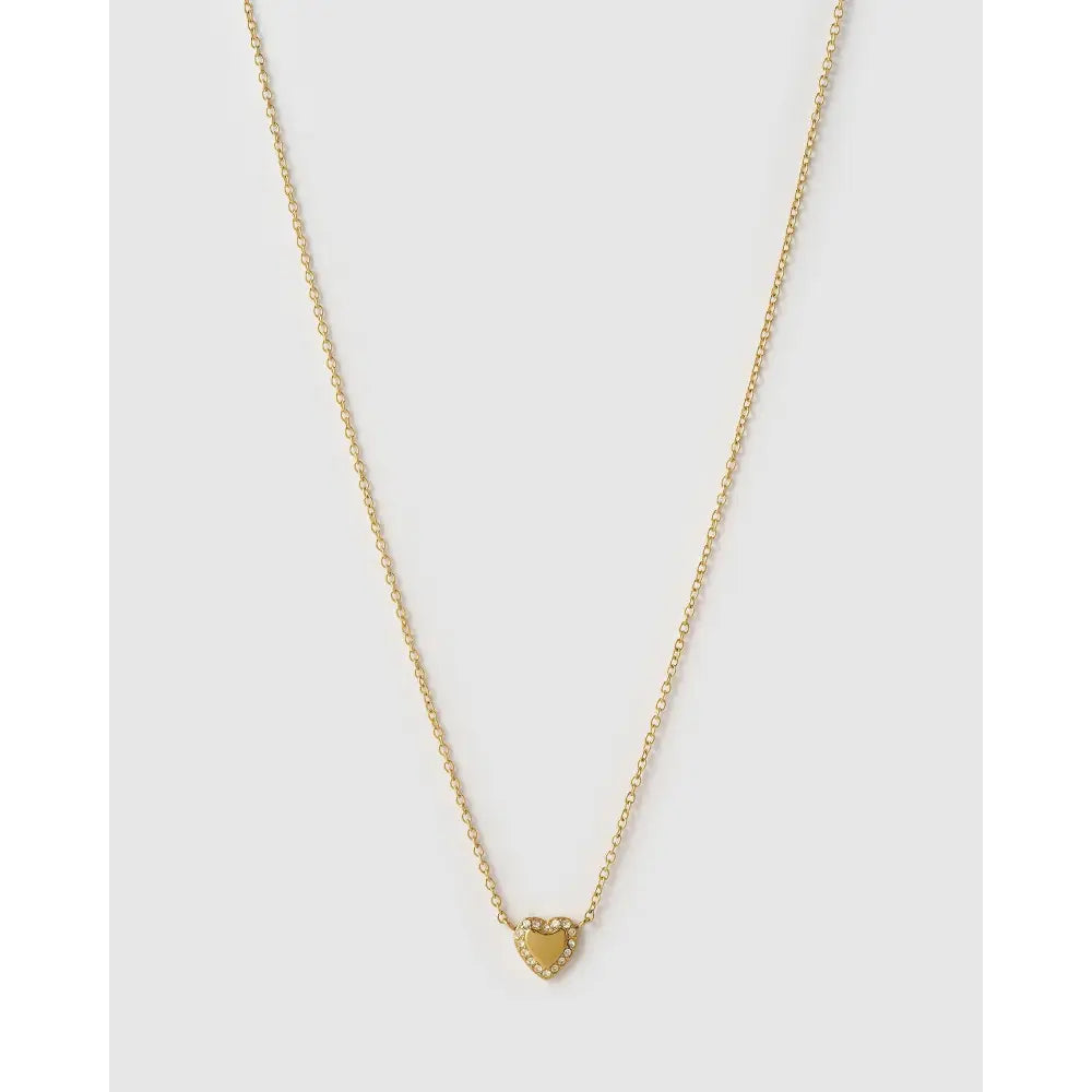 Rosie Heart Gold Necklace - Necklaces