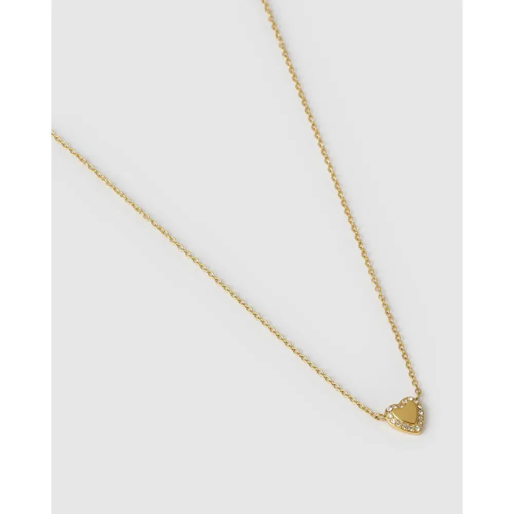 Rosie Heart Gold Necklace - Necklaces