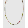 Saffron Gemstone Gold Necklace - Necklaces