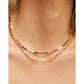 Saffron Gemstone Gold Necklace - Necklaces