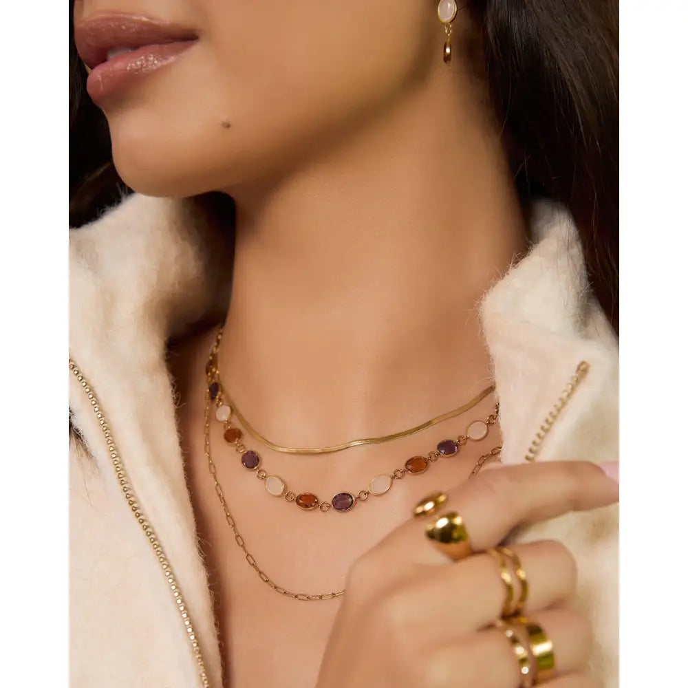 Sandra Gold Necklace - Necklaces