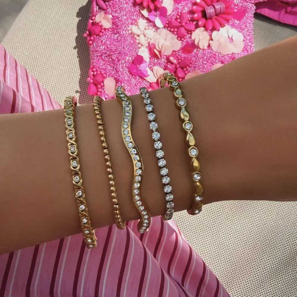Santana Hinged Bangle - Bracelets