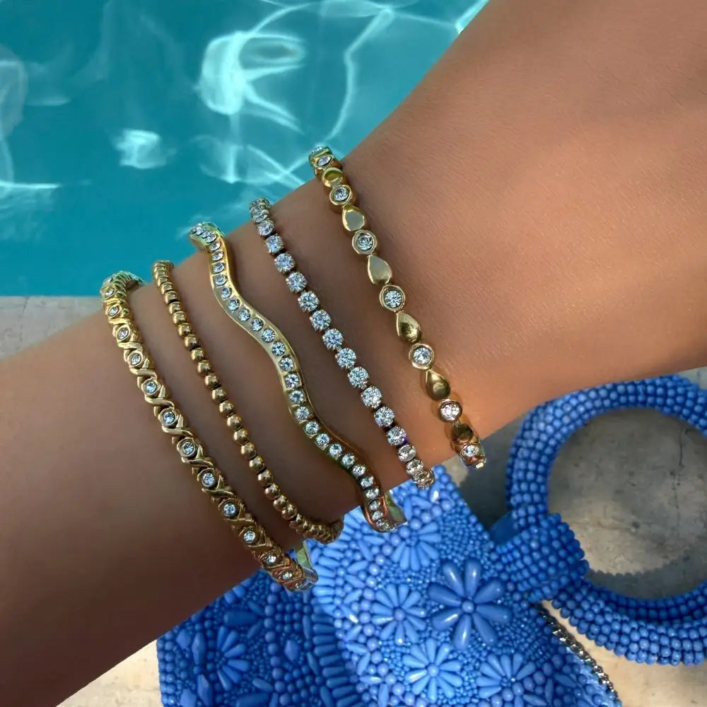 Santana Hinged Bangle - Bracelets