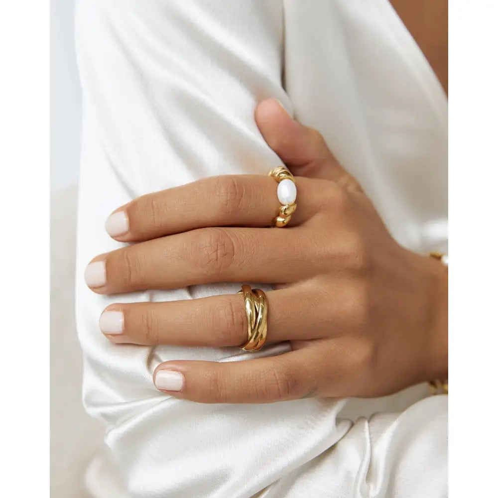 Sasha Gold Trio Ring - Rings