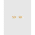 Saturn Gold Stud Earrings - Earrings